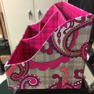 Paisley Meets Plaid Desk Organizer